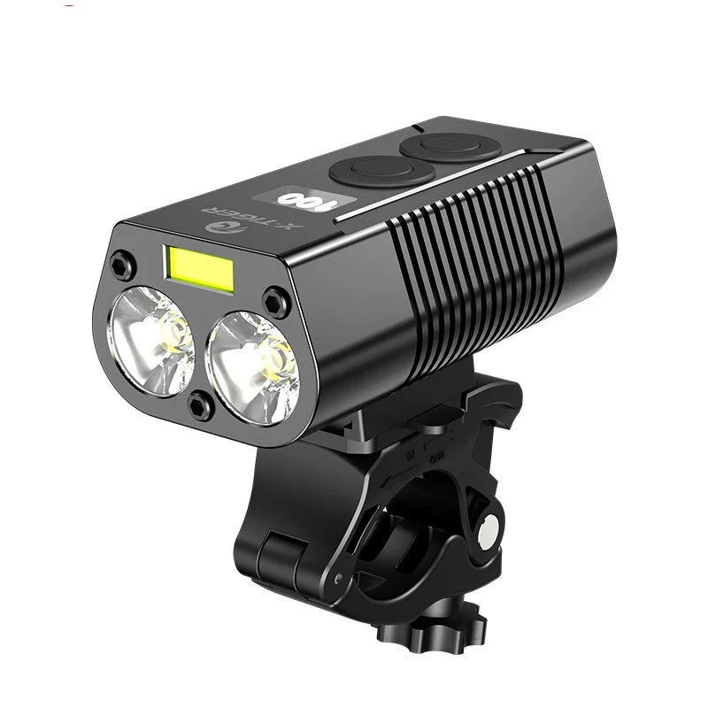 USB rechargeable outdoor waterproof light with power display, perfect for mountain night riding. Stay safe and visible o — photo 4