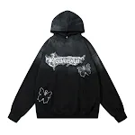 Moletom com capuz gradiente inkjet masculino, conforto e estilo. Ideal para looks casuais e quentes, perfeito para o dia a dia. — foto 1