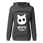 Felpa con cappuccio Cat Lovers Kangaroo Dog Pet Paw Dropshipping Pullover — foto 3