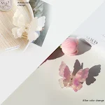 French high-end double-layer butterfly color hair clip. Elegant, colorful and perfect for sophisticated hairstyles. Stro — photo 7