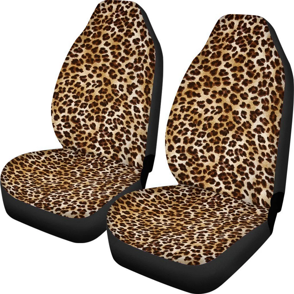 Cow Spot Leopard Print Retro Car Seat Cover. Protect and style your car interior with this unique and bold design. Easy — photo 10