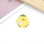 Broche de Liga de Pato Amarelo Pequeno, Simples e Criativo, Desenho de Desenho Animado Fofo, Ideal para Roupas e Acessórios, Charmoso — foto 4