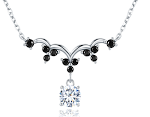 Colar de prata esterlina para mulheres Joia da moda Design elegante e sofisticado Acessório perfeito para realçar seu visual Presente ideal — foto 2