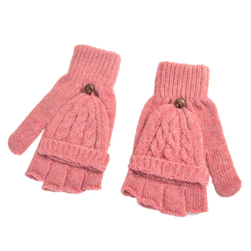 Title 1, 1 Pair Womens Hand Warmer Flip Gloves Gift Sof...
