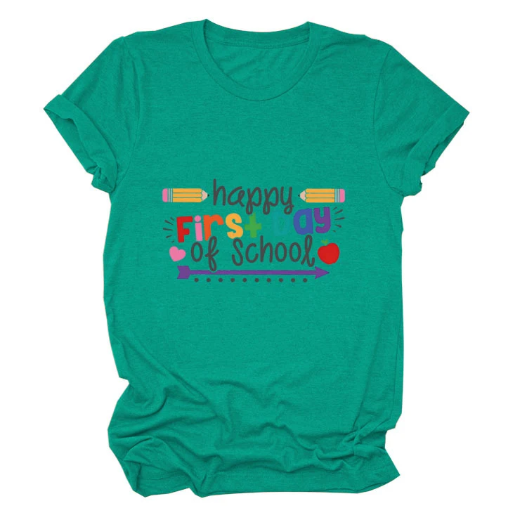 Title 6, Loose Womens Short-sleeved Shirt Happy First D...