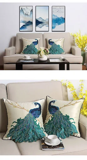 Title 4, New Chinese style soft furnishing living room s...