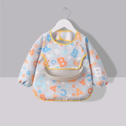 Title 8, Waterproof baby meal gown dirty bib. Protects f...