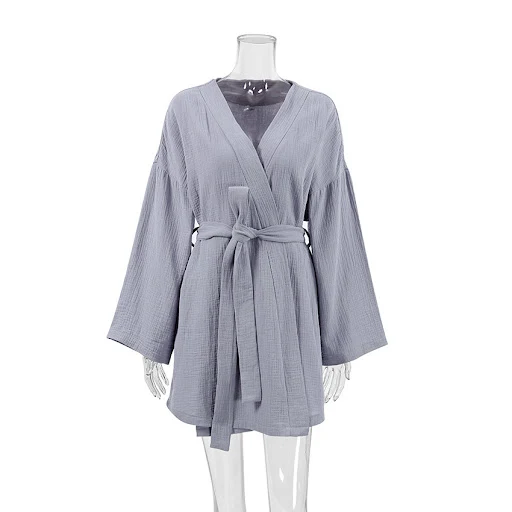 Title 10, Womens Fashion Minimalist Long Sleeve Nightgow...
