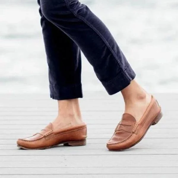 Plus Size Casual Pumps Brushed Retro Flat Shoes Comfortable and Stylish Women's Shoes for Everyday Wear Classic and Vers — photo 1