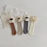 Koreaanse Morandi-hakloze effen kanten sokken — foto 4