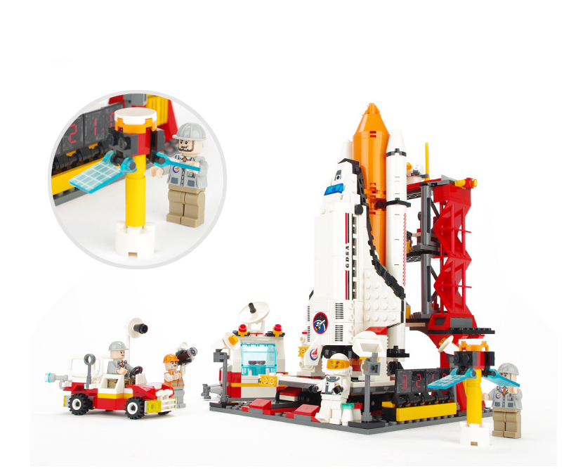Title 4, Aerospace Shuttle Puzzle Building Block Boy Toy...