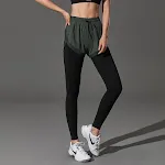Fake Two-Piece Yoga Pants Large Size Fitness Women Quick-Drying Summer Thin Section High Waist Hip Tights Running — photo 9