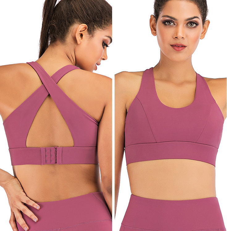 Beautiful back slim yoga sports bra, designed for comfort and support during workouts, enhancing your silhouette with st — photo 7