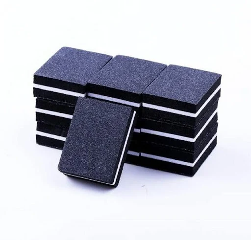 Title 12, Two-sided mini nail file block for smooth, perf...