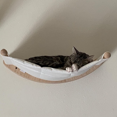 Title 1, Solid wood cat wall hanging scratching post cli...