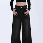 Calça jeans feminina soltinha, perna larga e estilo despojado para um visual fresco e moderno. Conforto e liberdade de movimento. — foto 16