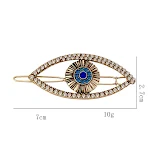 Presilhas de cabelo de peru com liga de diamante retrô, para um visual vintage e elegante. Fixação segura e design exclusivo para seu penteado. — foto 8