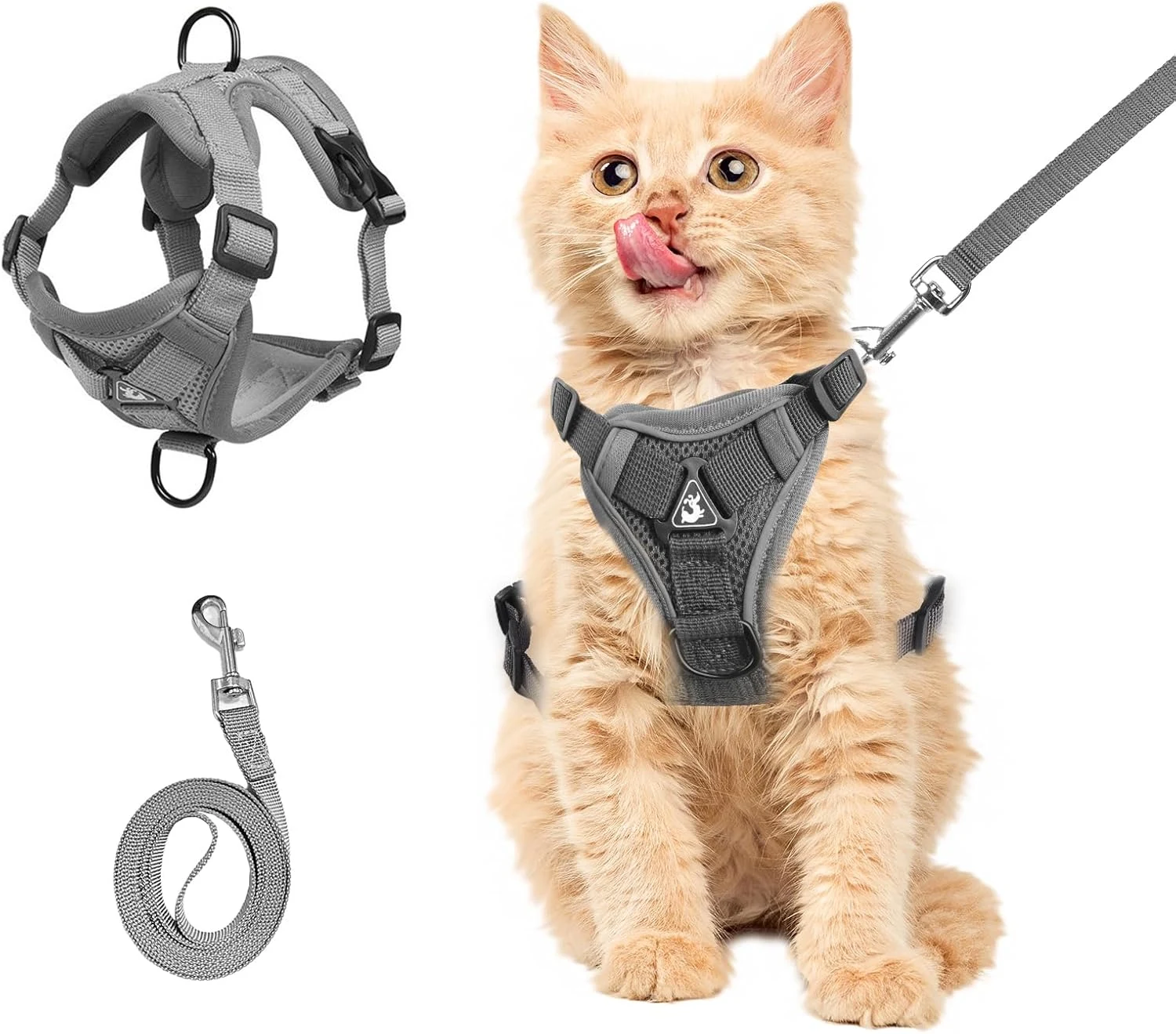 Summer Cat Chest Harness and Leash Set, Anti-Escape, Adjustable Soft Mesh, perfect for all cats, ensuring safe and comfo — photo 10