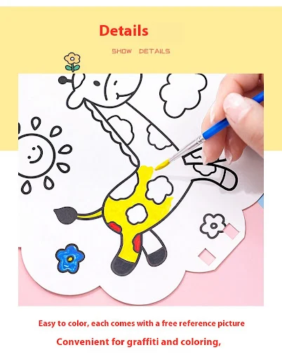 Title 8, Ventilador Infantil Cartoon DIY para Grafite e ...