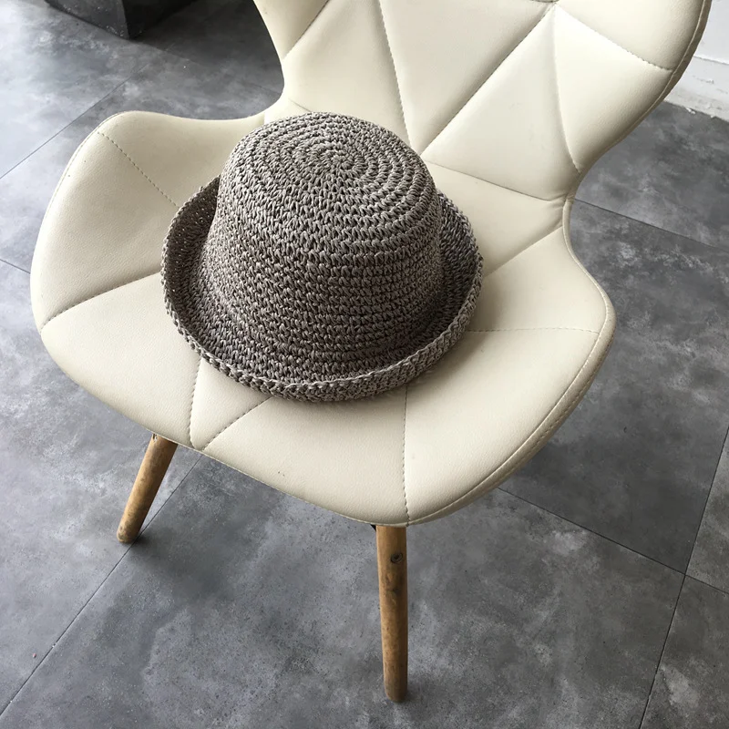 Title 16, Womens Straw Hat Foldable Rolled Edge Small Br...
