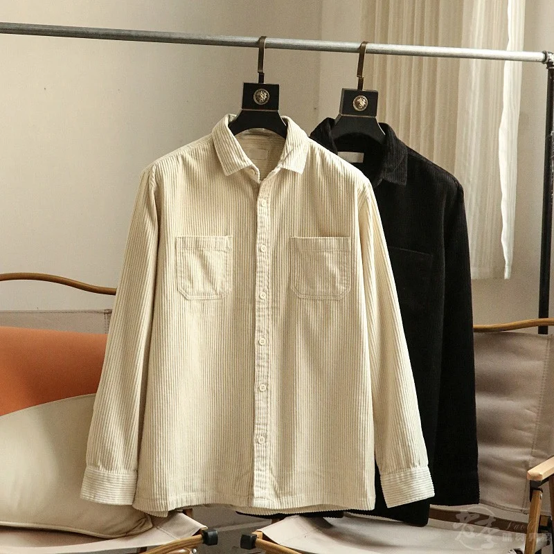 Title 6, Camicia uomo casual in velluto a coste di puro ...