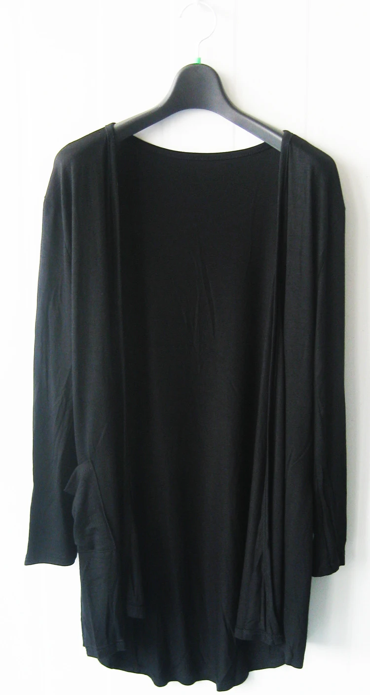 Title 6, Loose mid-length Korean candy modal cardigan, o...