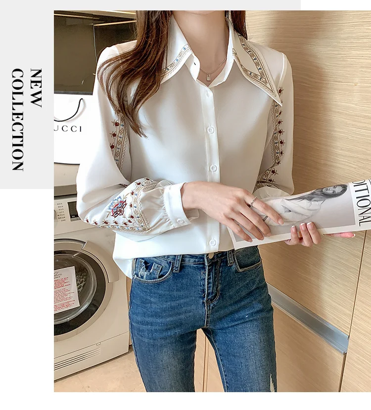 Title 9, Womens Embroidered Loose Retro Hong Kong-style...