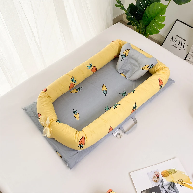 Berço portátil para recém-nascidos, removível e lavável, cama biônica dobrável, um artefato para o sono do bebê, prático e seguro. — foto 16