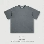 Pure cotton washed T-shirt retro loose fit, offering comfort and a relaxed style. Perfect for everyday wear, soft and br — photo 10