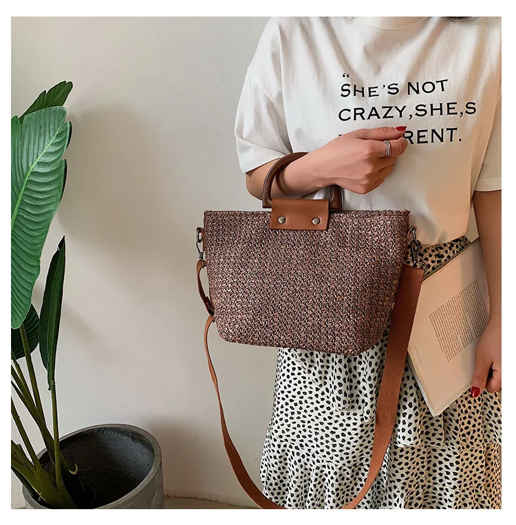 Title 24, Bolsa Crossbody Feminina Versátil com Tecido
