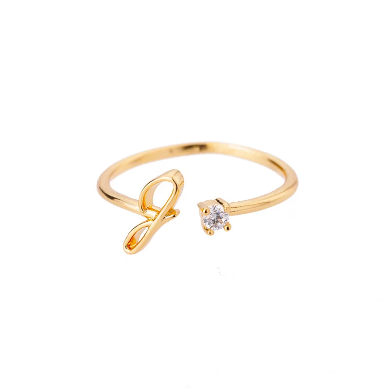Anel feminino com letras inglesas simples e ajustável, perfeito para um toque pessoal e delicado, fácil de ajustar, design elegante e atemporal. — foto 19