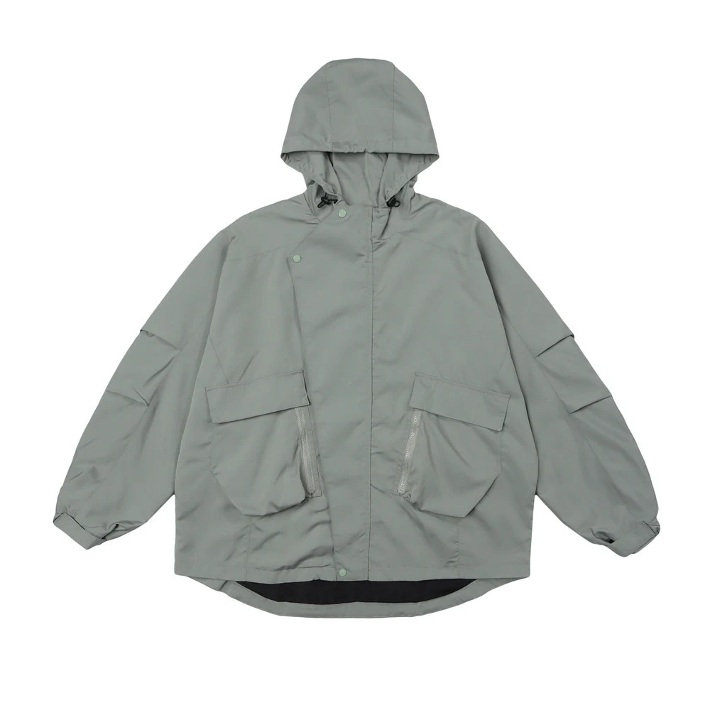 Title 3, Mens Hipster Niche Loose Hooded Jacket provide...