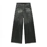 Jeans holgados estilo patchwork americano con diseño desgastado, para un look casual y moderno, comodidad y estilo en cada paso — foto 16