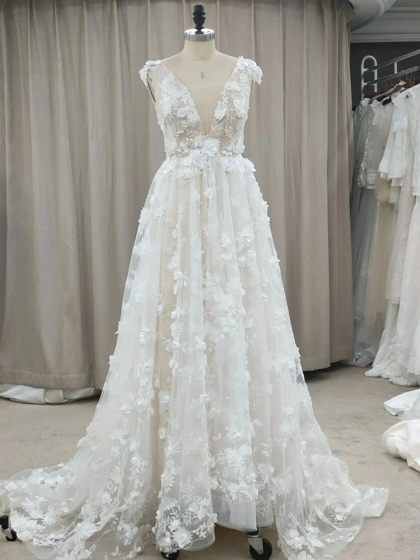 Title 2, Vestido de novia blanco de encaje para mujer El...