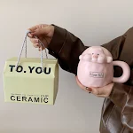 Cute Water Glass Couple's Creative and Beautiful Birthday Gift with Lid. A thoughtful and charming gift for a couple. — photo 24