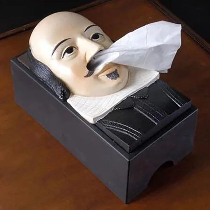 Title 7, Porta-lenços de papel com retrato de pedra de P...