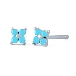 White Gold Color Turquoise