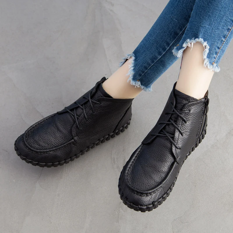 Title 5, Simple womens toe top layer cowhide soft sole ...