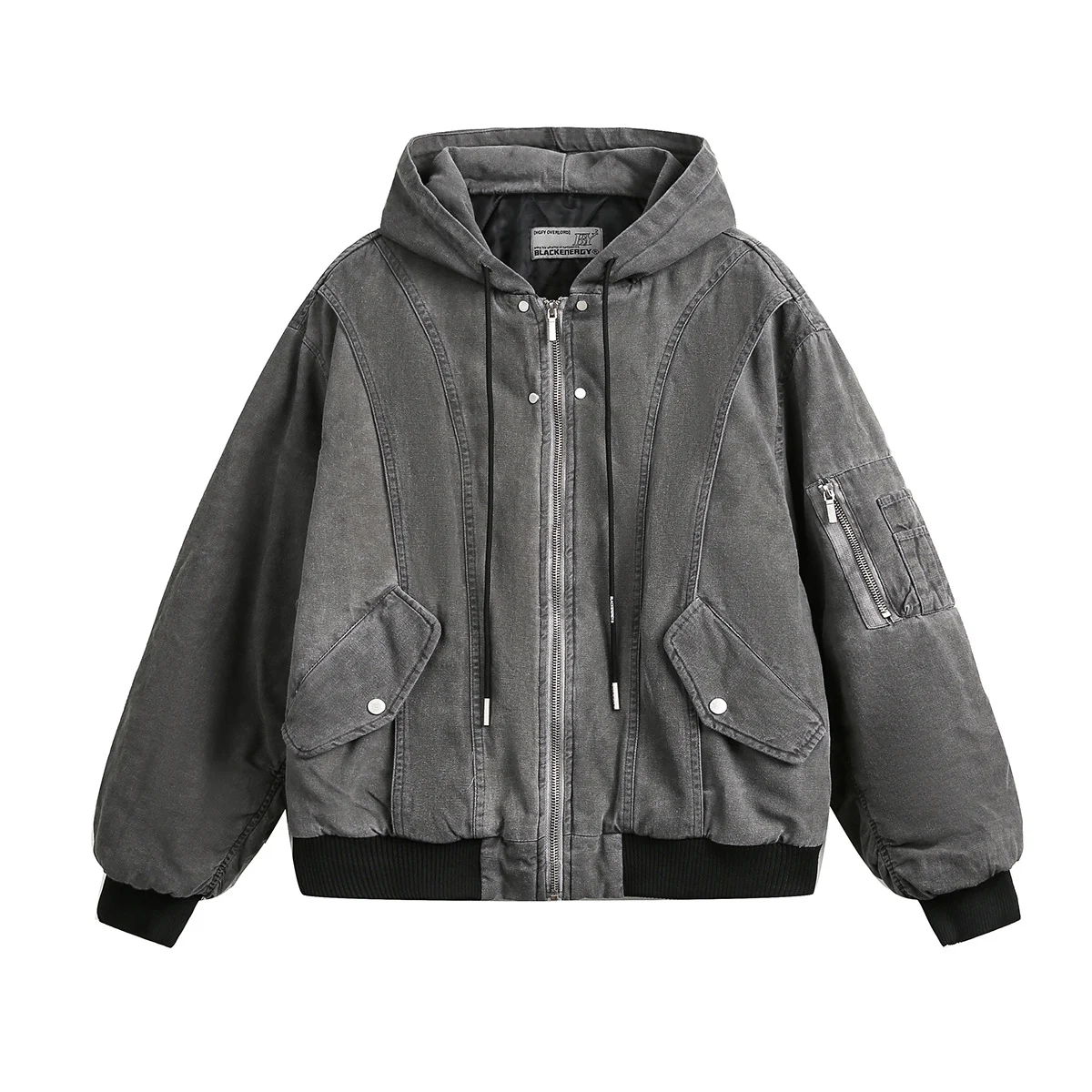 Nova Jaqueta Acolchoada com Capuz de Inverno. Conforto e calor garantidos para os dias frios. Perfeita para enfrentar o inverno com estilo e proteção. — foto 1