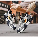 Sportowe Buty Casual Platform Daddy Męskie Jesień – Wygodne obuwie codzienne z grubą podeszwą dla mężczyzn, idealne na jesienne spacery i aktywności — zdjęcie 19