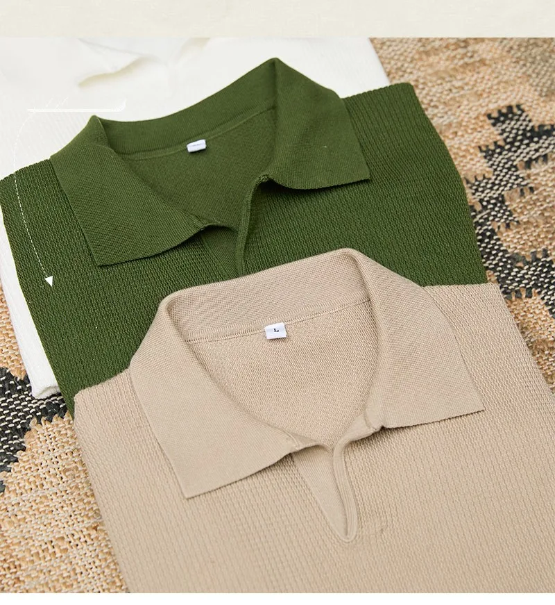 Title 3, Knitwear Retro Casual Mens Business Sweater Ve...
