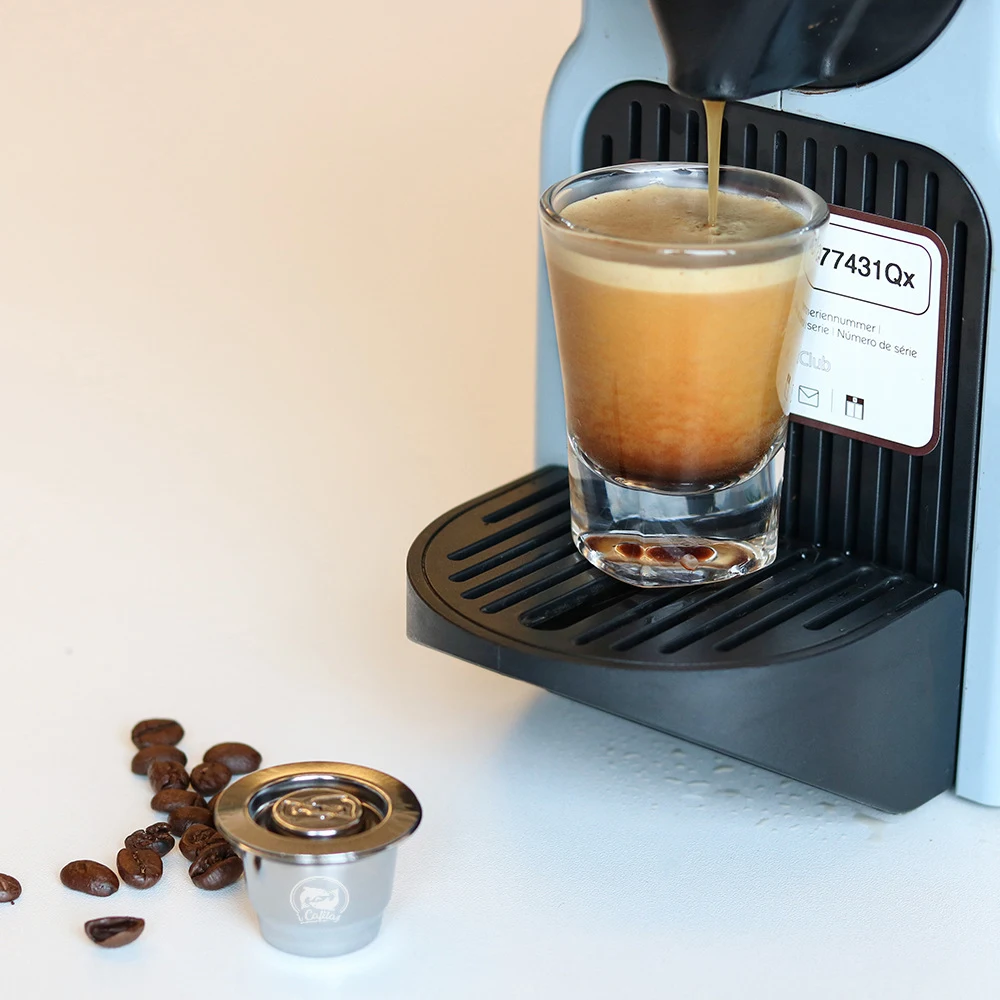 Title 4, Stainless Steel Coffee Machine with Shell and R...