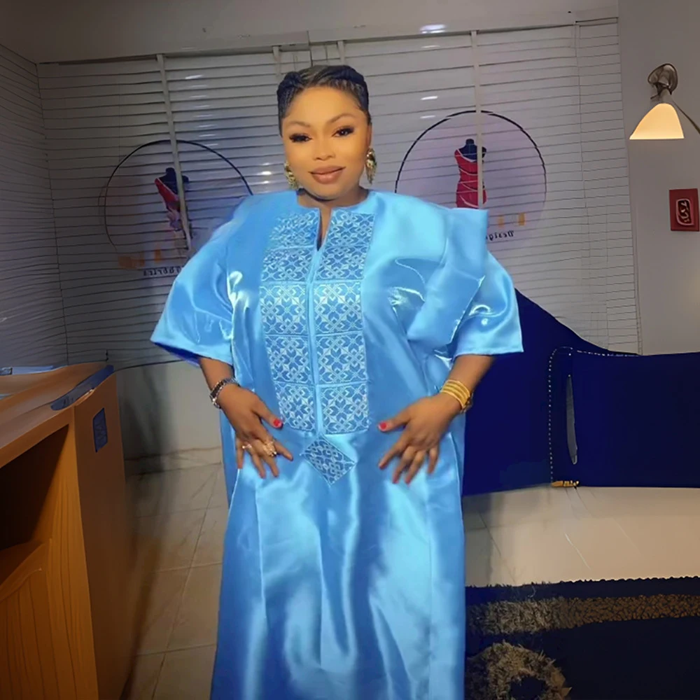 Title 9, Mercerized satin face dress, offering luxurious...