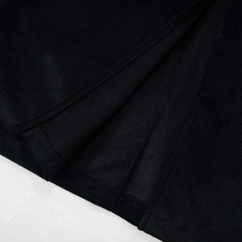 Title 20, Contrast Color Lapels Long Sleeve Zipper Dress ...