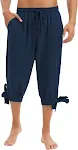 Men's Cotton and Linen Trousers with Ankle Strap, Medieval Viking Style, Comfortable and perfect for an authentic everyd — photo 6