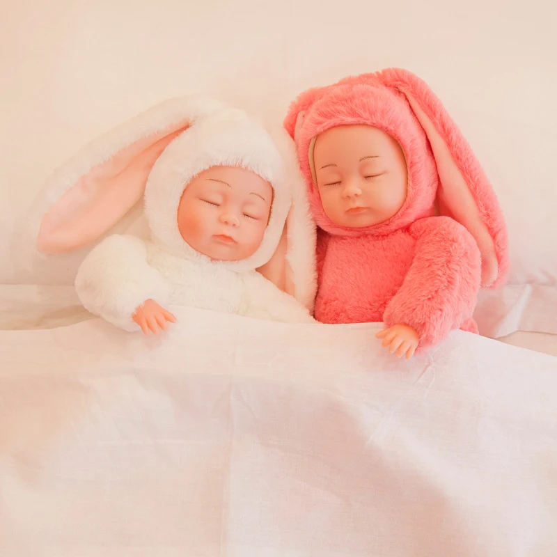 Boneca Bebê de Pelúcia para Simulação do Sono Acalma e Conforta para Dormir Melhor Ideal para a Noite Macio e Abraçável — foto 2