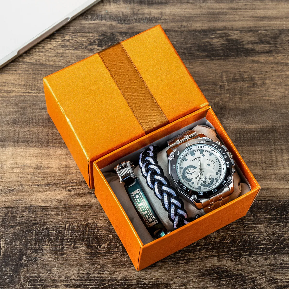 Title 4, Mens Fashion Trend Steel Band Quartz Watch to ...