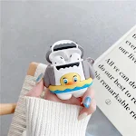 Cute Swimming Ring Shark Bluetooth Earphone Case. Protect your earbuds in style! Perfect for swimmers who love listening — photo 4