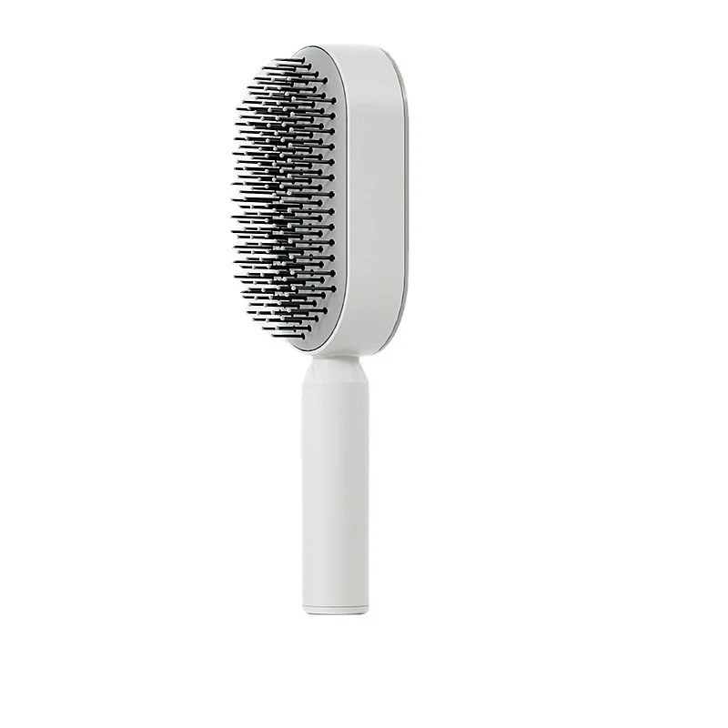 Self Cleaning Hair Brush for Women Massages Scalp Promotes Blood Circulation Anti Hair Loss 3D Hair Growth Comb Hairbrus — photo 5