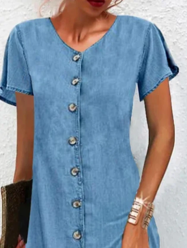 Title 4, Vestido jeans feminino de uma peça, moda de rua...